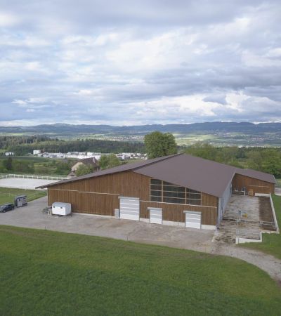 Neubau Boxenlaufstall mit Pferdeboxen